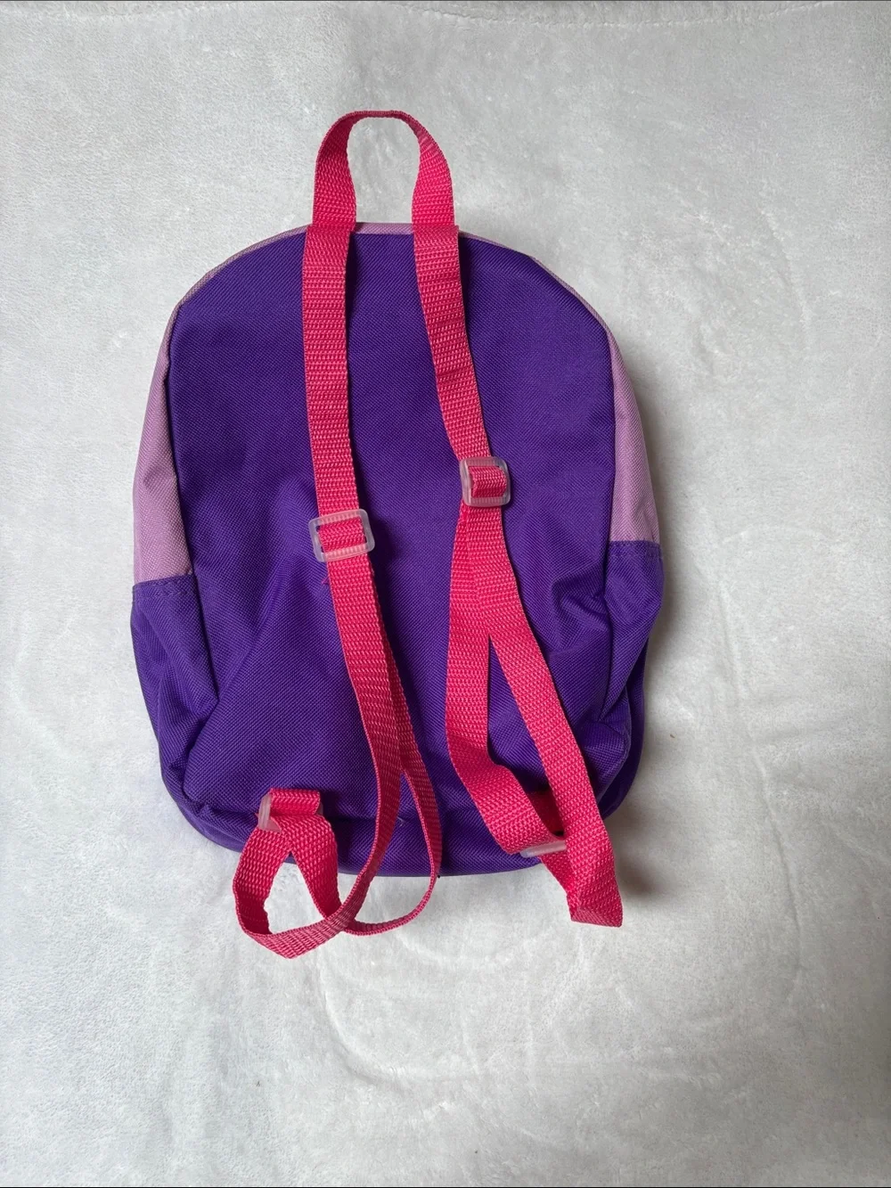 Bioworld Care Bears Purple Rainbow Heart Kids Backpack with Pink Straps